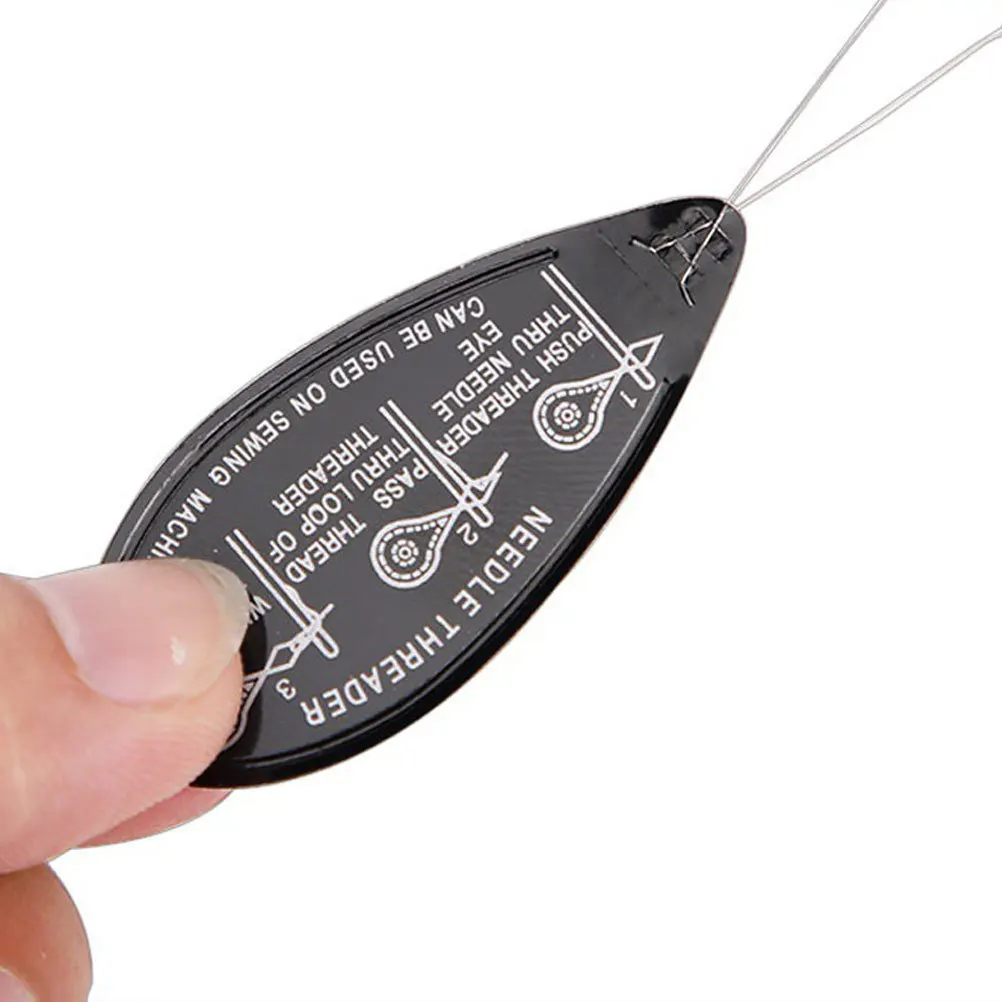

20Pcs Aluminum Needle Threader Small Handle Bright Color Flexible Wire Sewing Threading Tool Needle Threader Stitch DIY