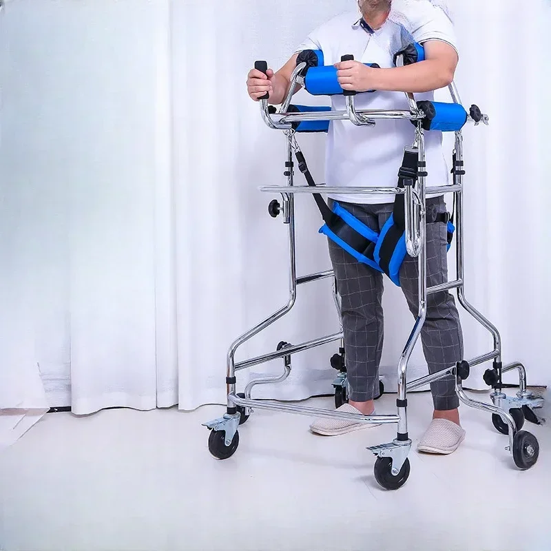 Stroke hemiplegia walking rehabilitation assistive device for adult learning walker walking lower limb training