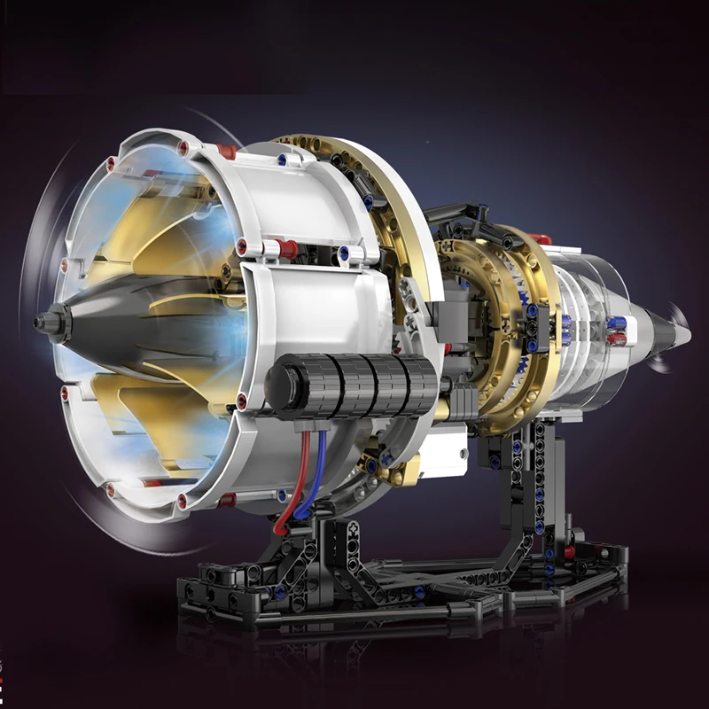 

TR900 турбовентилятор двигатель Airbus A380 строительный блок MOC модель орнамент оригинальность сборка головоломки игрушка подарок для мальчика