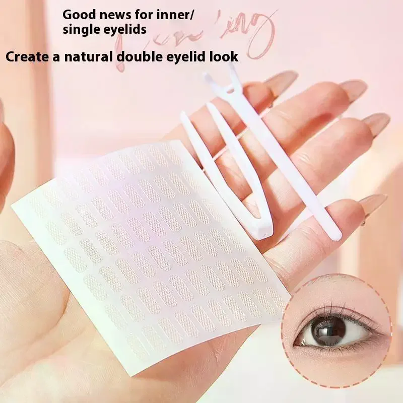 Invisible No Trace Lace Ultra Thin Breathable Local Double Eyelid Tape For Swollen Eye Water Activated Stickiness 180/300/600Pc