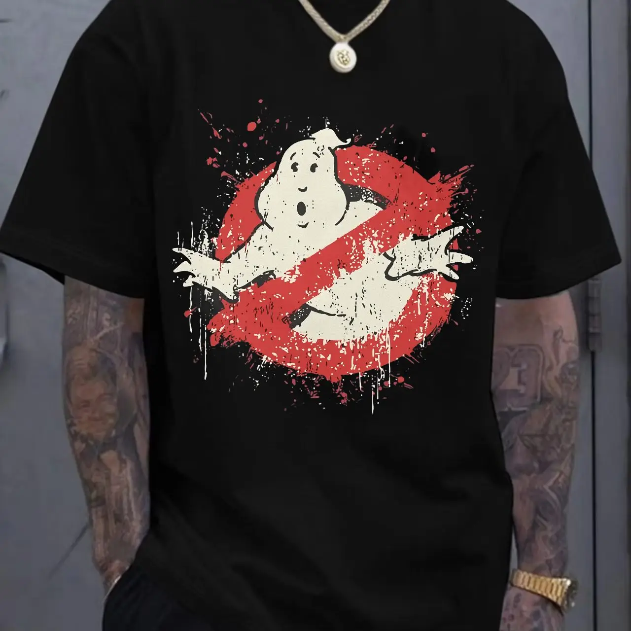 

Классические футболки с принтом фильма «Охотник за привидениями», мужская одежда, летние свободные женские футболки из 100% хлопка с короткими рукавами, футболка большого размера в стиле Харадзюку