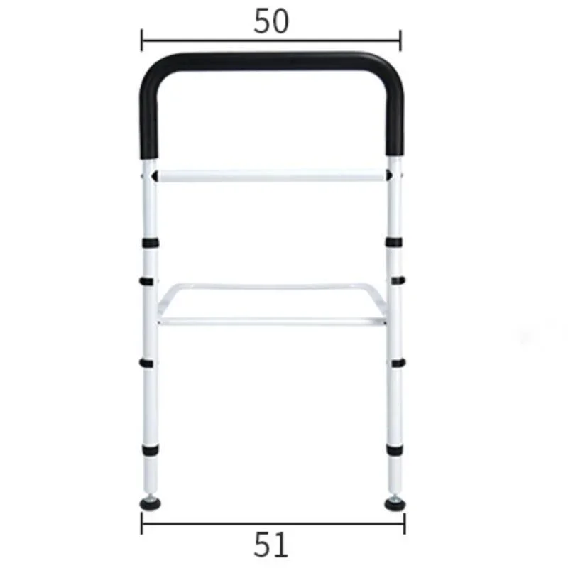 회전식 침대 옆 난간, 고하중 용량 안전 레일, 견고한 탄소강 핸들, 부드러운 미끄럼 방지 그립, 다목적 보조 장치