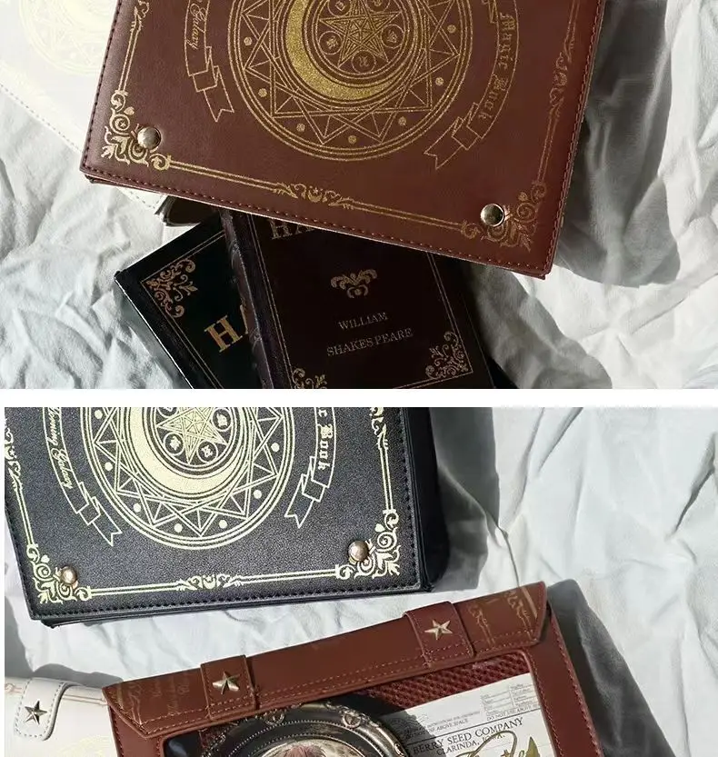 Anime Cosplay Magic Grimoire Rucksack Niedliche transparente Umhängetasche für Frauen Große Kapazität Studenten-Büchertasche für den täglichen Gebrauch – Detail 15
