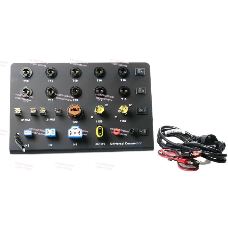 جهاز اختبار المصباح متعدد الوظائف LED للسيارات والدراجات النارية 12V24V صندوق عرض اختبار المصباح