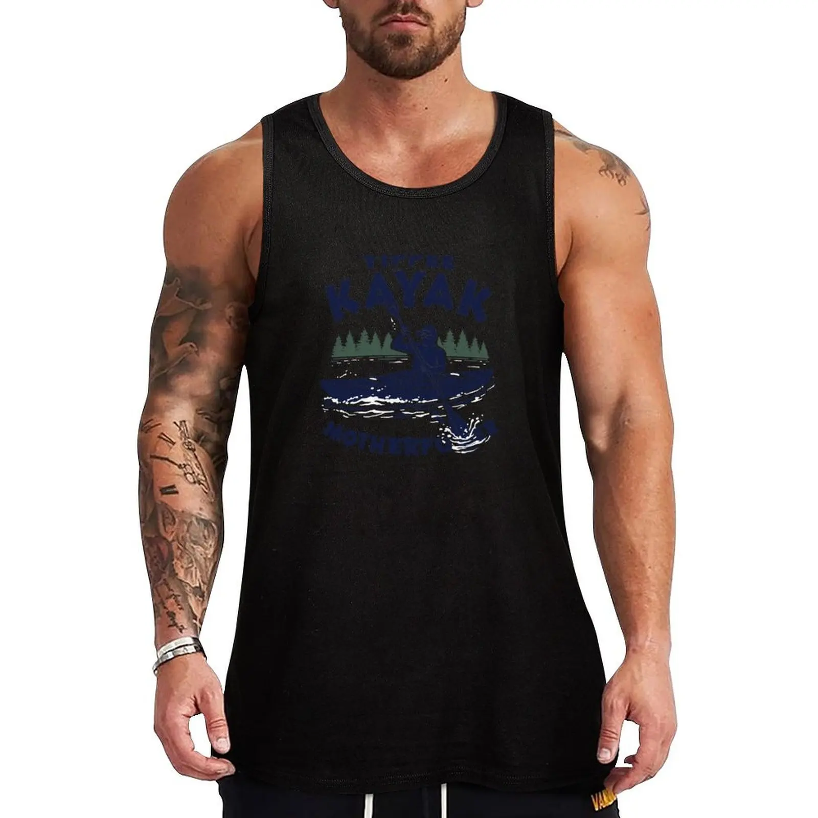 Yippee Kayak Tank Top summer clothes for men gym for men