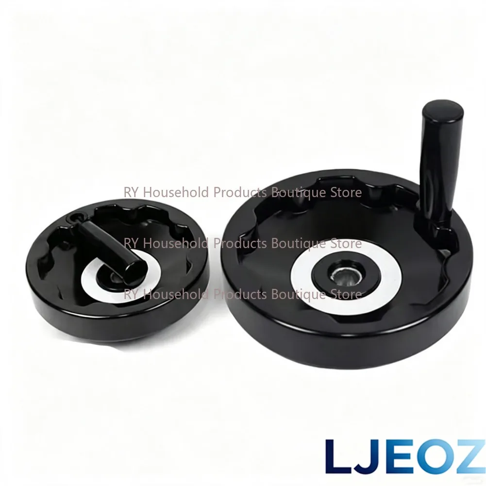 1Pcs Foldable Full spoke Handwheel Handle M12-M22 Plastic Handwheel Lathe Milling Machine Handwheel Machine Tool Accessories