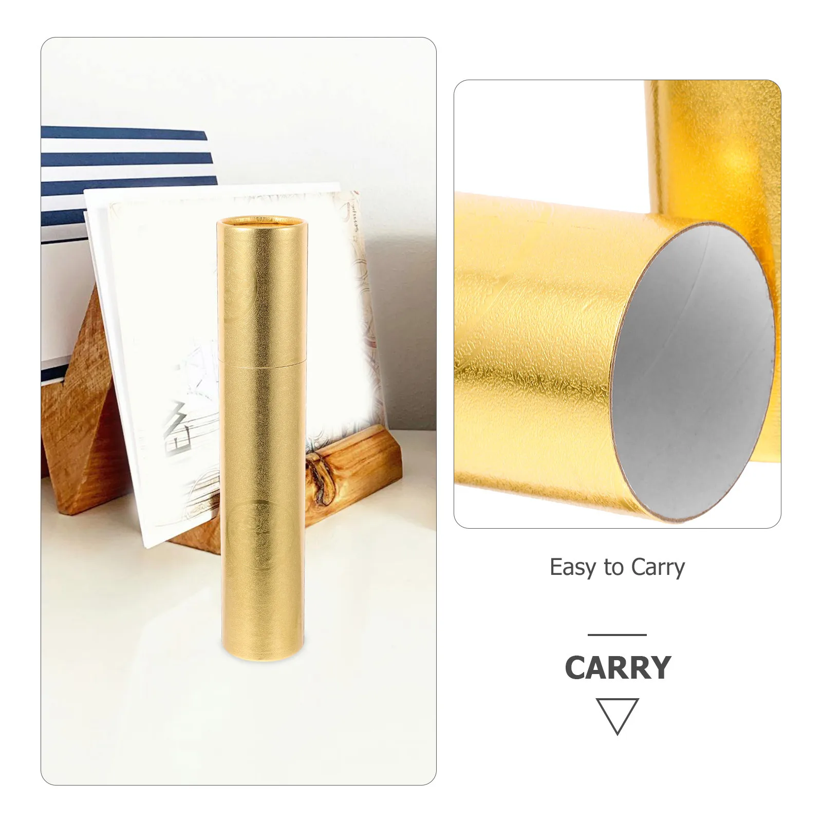 أنبوب تخزين الصور بتصميم بسيط ومقاوم للضغط العالي وجزء سفلي محمول للصور والرسومات والملصقات والمستندات الفنية