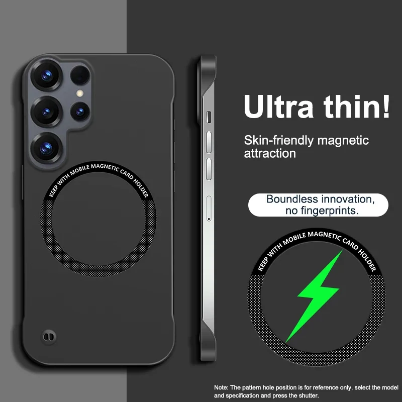 Ultra Thin Hard Magnetic Phone Case for Samsung Galaxy S26 Ultra S25 S24 Plus S23 S22 S21 FE A57 A37 A17 A55 A56 Protect Cover