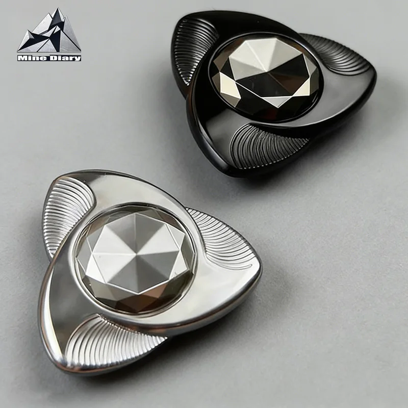 Cool Fidget Spinner Stress Relief Toy EDC Stainless Steel Three-leaf Hand Spinner ADHD Tool Office Desk Antistress Fidget Toys