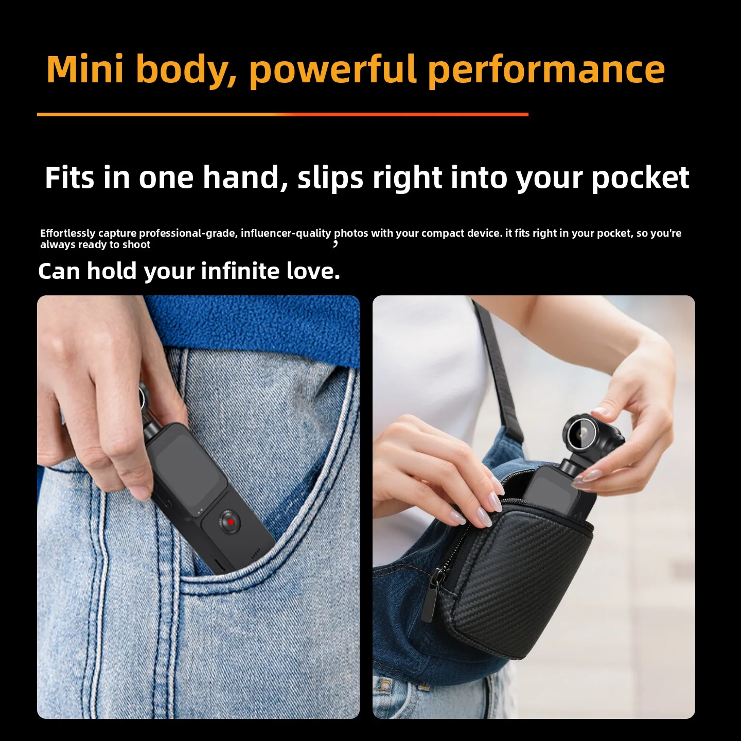 كاميرا الجيب 4K 270 ° تثبيت تلقائي بشاشة تعمل باللمس، كاميرا DV Bodycam 4X Zoom، مسجل فيديو رقمي محمول #6