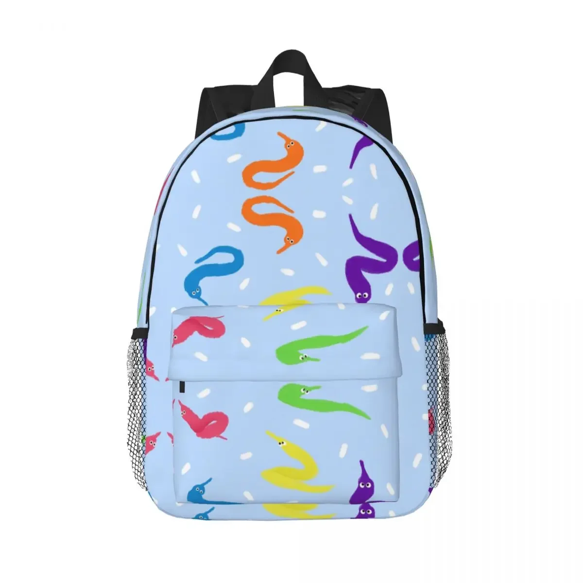 Worm On A String Babey Backpacks Boys Girls Bookbag Fashion Students School Bags Laptop Rucksack Shoulder Bag Large Capacity