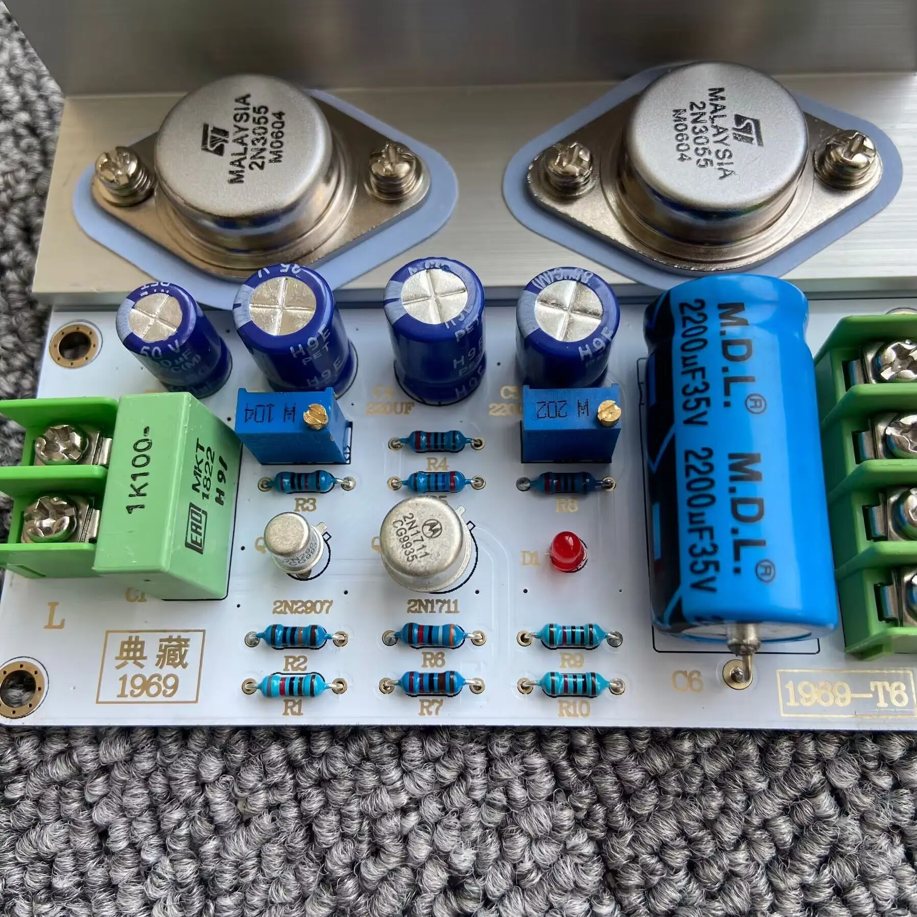 GHXAMP Hifi JLH 1969 Verstärker Audio Klasse-A-Verstärkerplatine Stereo für 3-8 Zoll Breitbandlautsprecher 2N3055 Fertig montiert 2 Stück – Detail 8