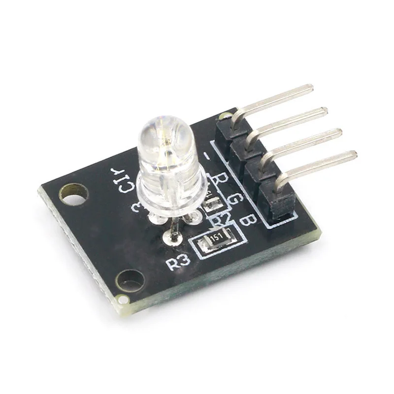 3-Color LED Module KY-016 Applicable Three-color Light RGB Module, Plug-in DIP