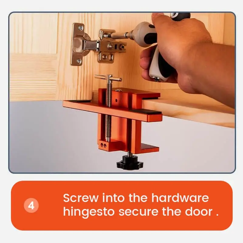 Cabinet Door Mounting Jig Floor Cabinets Frame Install Clamp Mini ABS Plastic Support Arm Multipurpose Cabinet Door Mounting Jig