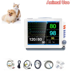 Pet Veterinary Human 12 Inch Patient Monitor Optional For Capnograph ETCO2 IBP