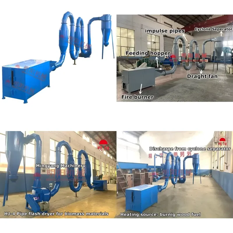 2026 CE Professional High Output Hot Air Dryer Systems for Biomass Sawdust with Cyclone