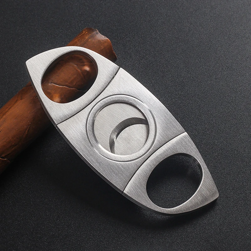 

Cigar Cutting Machine New Stainless Steel Metal Classic Cutting Machine Guillotine Cigar Scissors Gift Cigars Accessories Tool