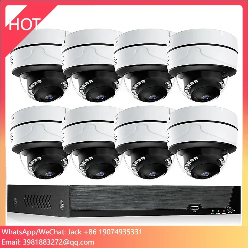 Sistema di telecamere di sicurezza Xmeye 4/8 canali 4K 8MP Face Recognize Audio Motion Detection Telecamera CCTV in vendita Sistema di sorveglianza telecamera