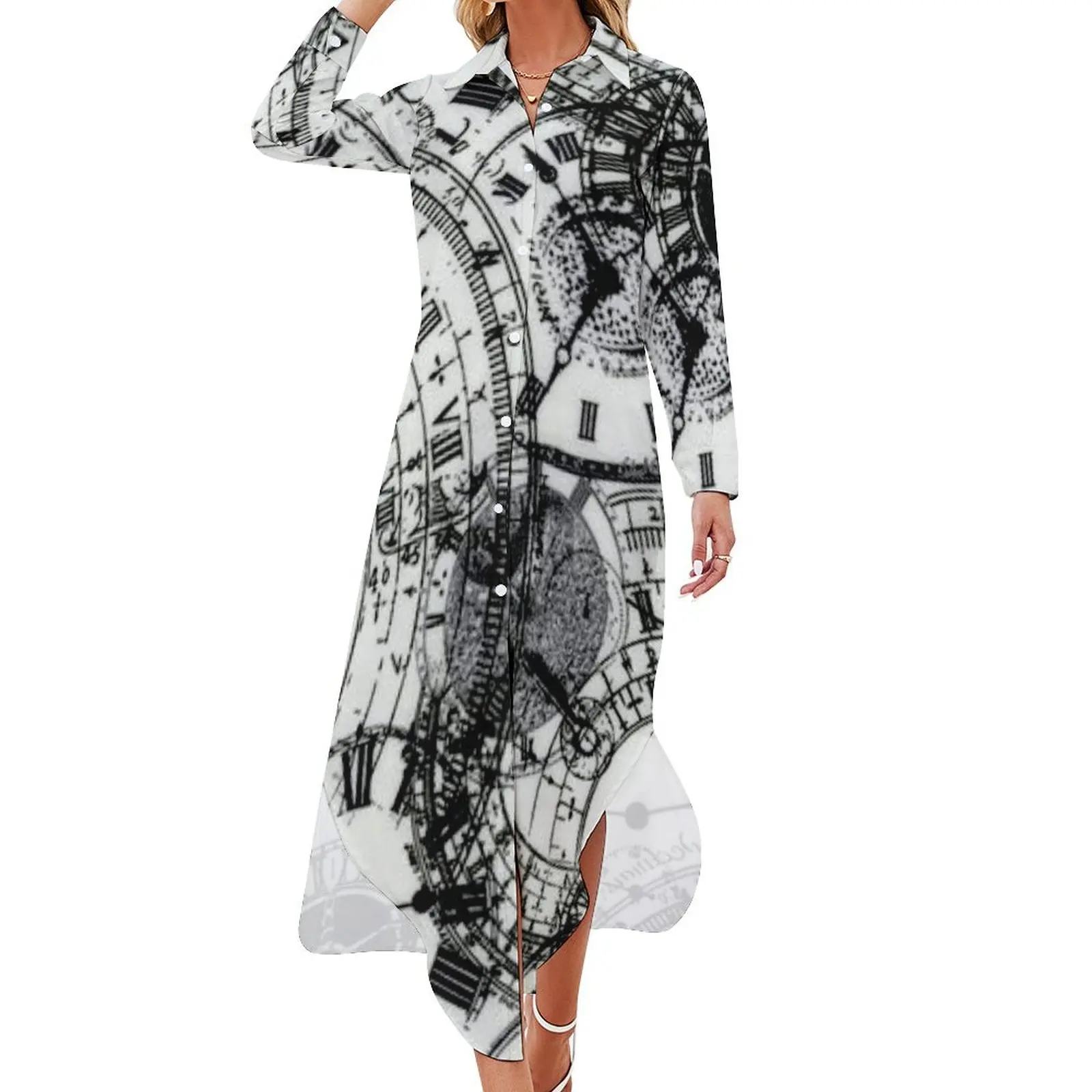 

Time Enough At Last Long Sleeved Shirt Dress dresses summer dresses for prom elegant women's dresses for wedding