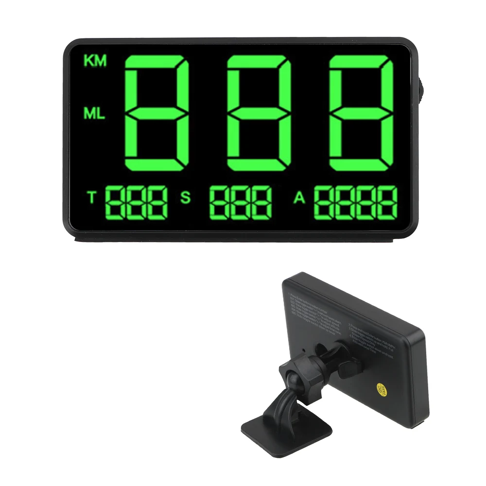 Altitude Display Projector Car Head Up Display KM/h MPH Odometer Car GPS Speedometer C60s/C80 Big Fonts LED Display