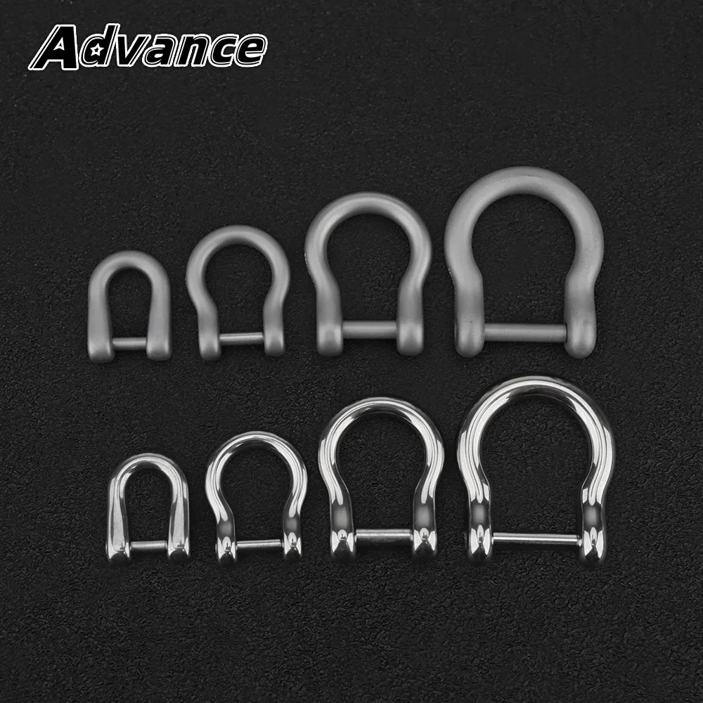 U Shape Titanium Alloy Horseshoe Buckle Detachable Hook Keychain Outdoor Tool EDC