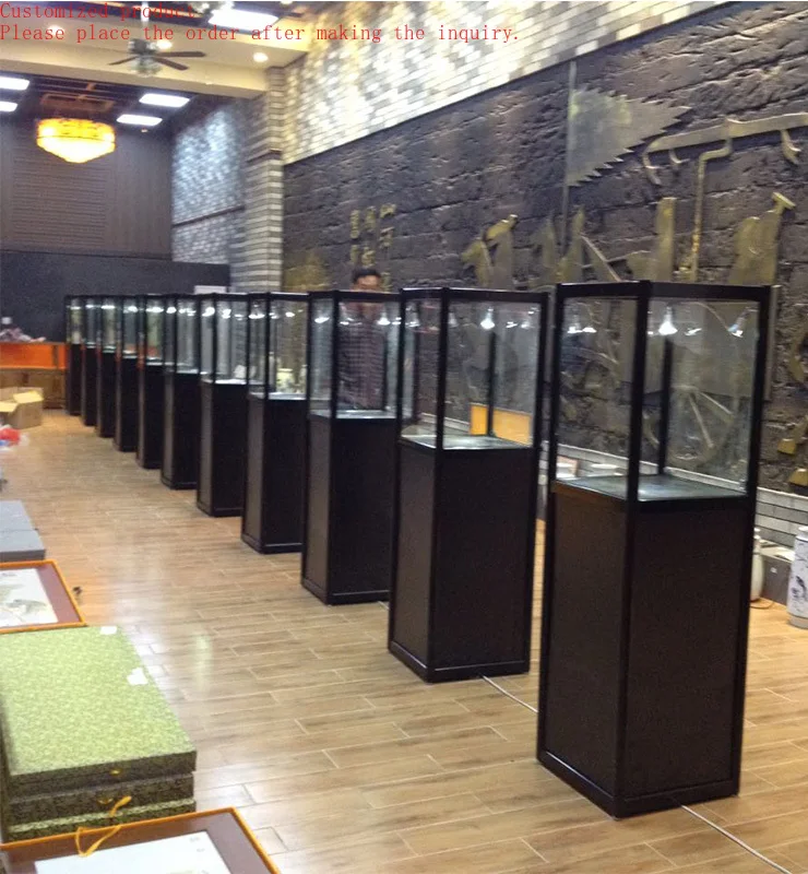 

Custom.Glass Jewelry Display Cabinet with Lock Light and Door