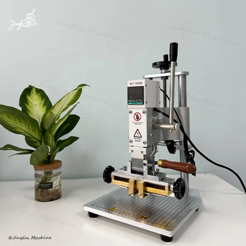

#Quick Flip Head Stamping Machine Multi-function Customized Letters Embossing Machine Small Leather Hot Foil Stamping Machine