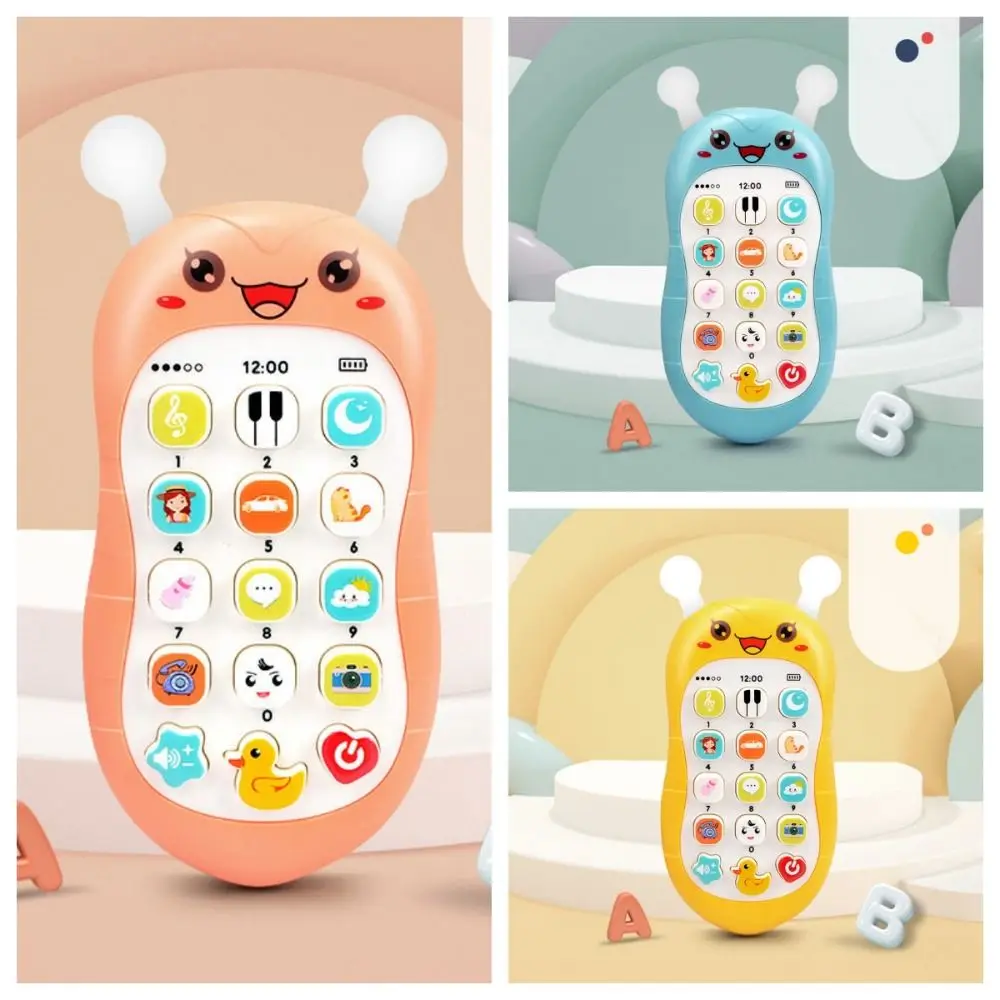 Simulation Phone Electronic Baby Cell Phone Electronic Voice Phones Musical Silicone Safe Control Music Sleeping