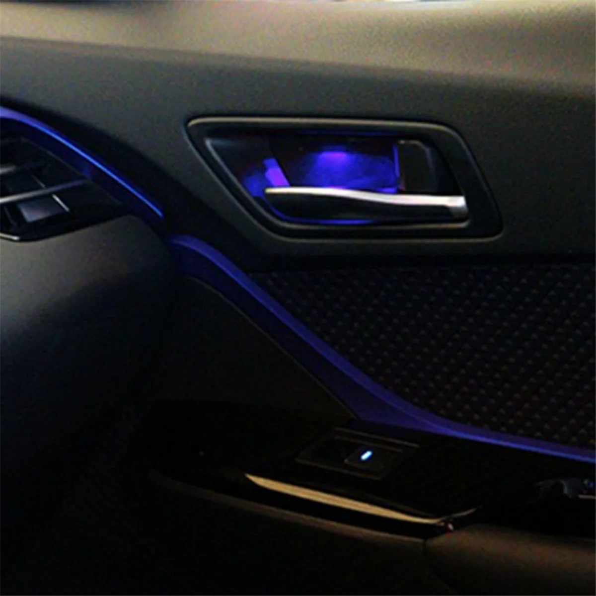 

NNR-For C- 2018-2023 Inner Door Handle Bowl Atmosphere Light Car Door Bowl Handle Frame LED Ice Blue Light