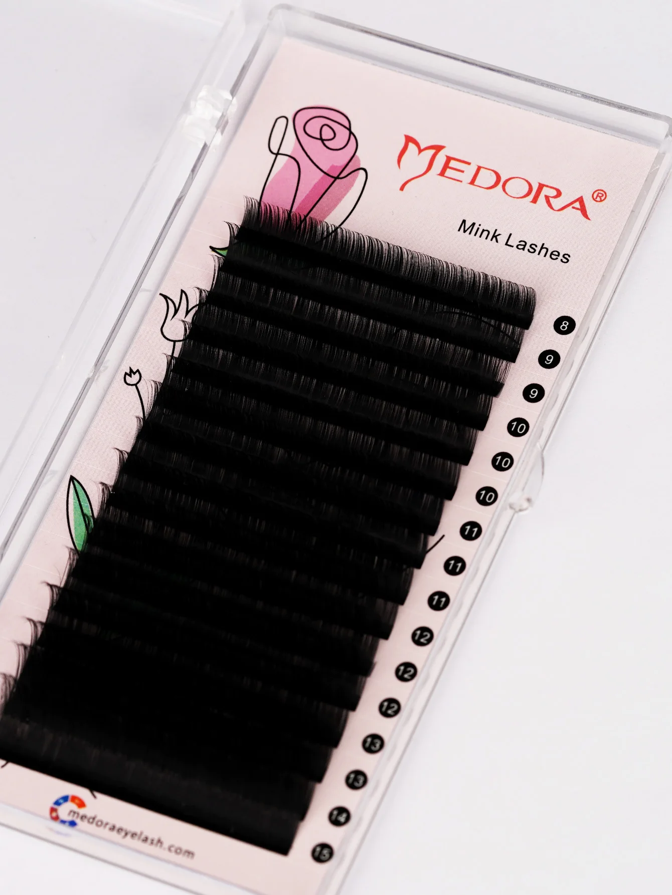 Medora Wimperextensions 16 Rijen Faux Mink Wimpers Zwart 0.07Mm Zachte Natuurlijke Klassieke Individuele Wimpers Voor Professionele Salon