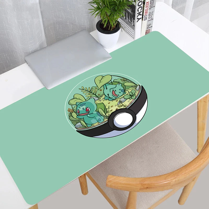 Mouse Pad Pokemon Pikachu anime Large Rubber PC Computer Gaming Accessories Mousepad Desk Mat Locking Edge Gamer Carpet
