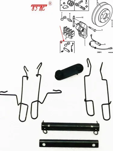 Conjunto de fijación de pastillas de freno delantero 442765 95590838 Para Citroen C15 ZX AX BX VISA SAXO para Peugeot 106 306 405 conjunto de coche con Clip