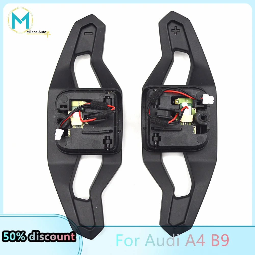 For Audi A4B9 Steering Wheel Large Paddles Black Steering Wheel Shift Assist Paddles