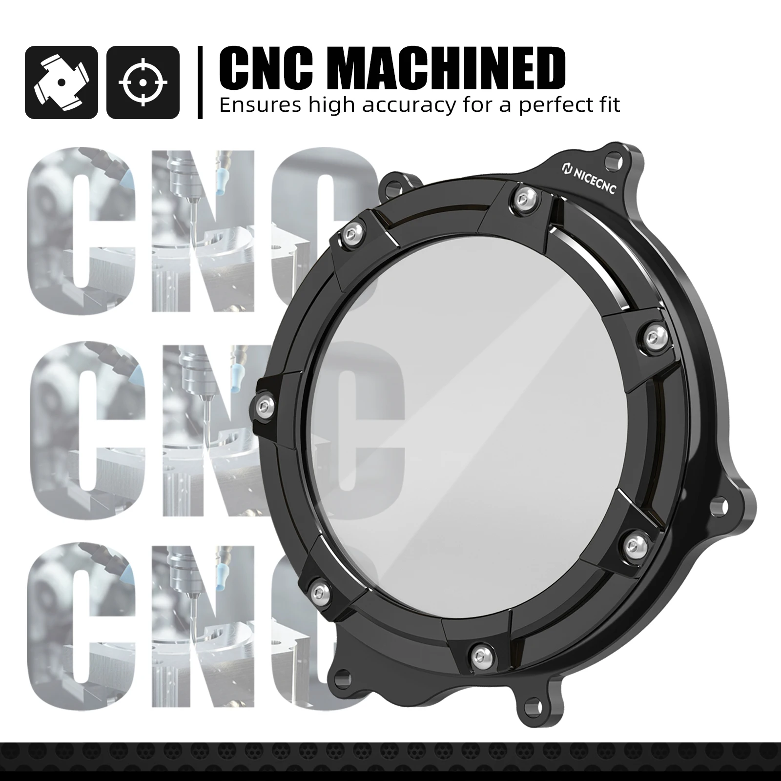 NICECNC For Suzuki DRZ400 DRZ400E DRZ400S DRZ400SM DRZ 400 E DRZ 400 S DRZ 400 SM 2000-2024 Motorcycle Clear Engine Clutch Cover