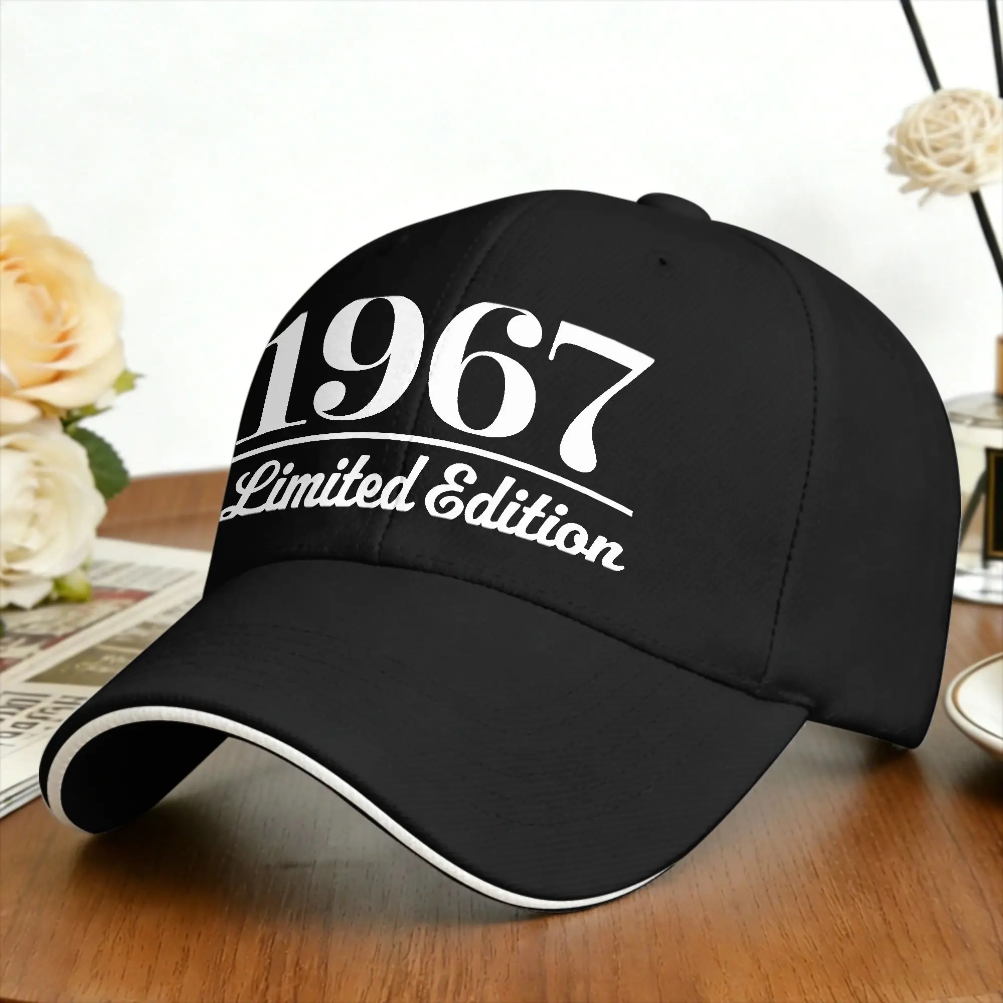 1967 Limited Edition Sun Baseball Cap  Summer Fitted Retro Trucker Hat For Men Kpop Rock Baseball Caps