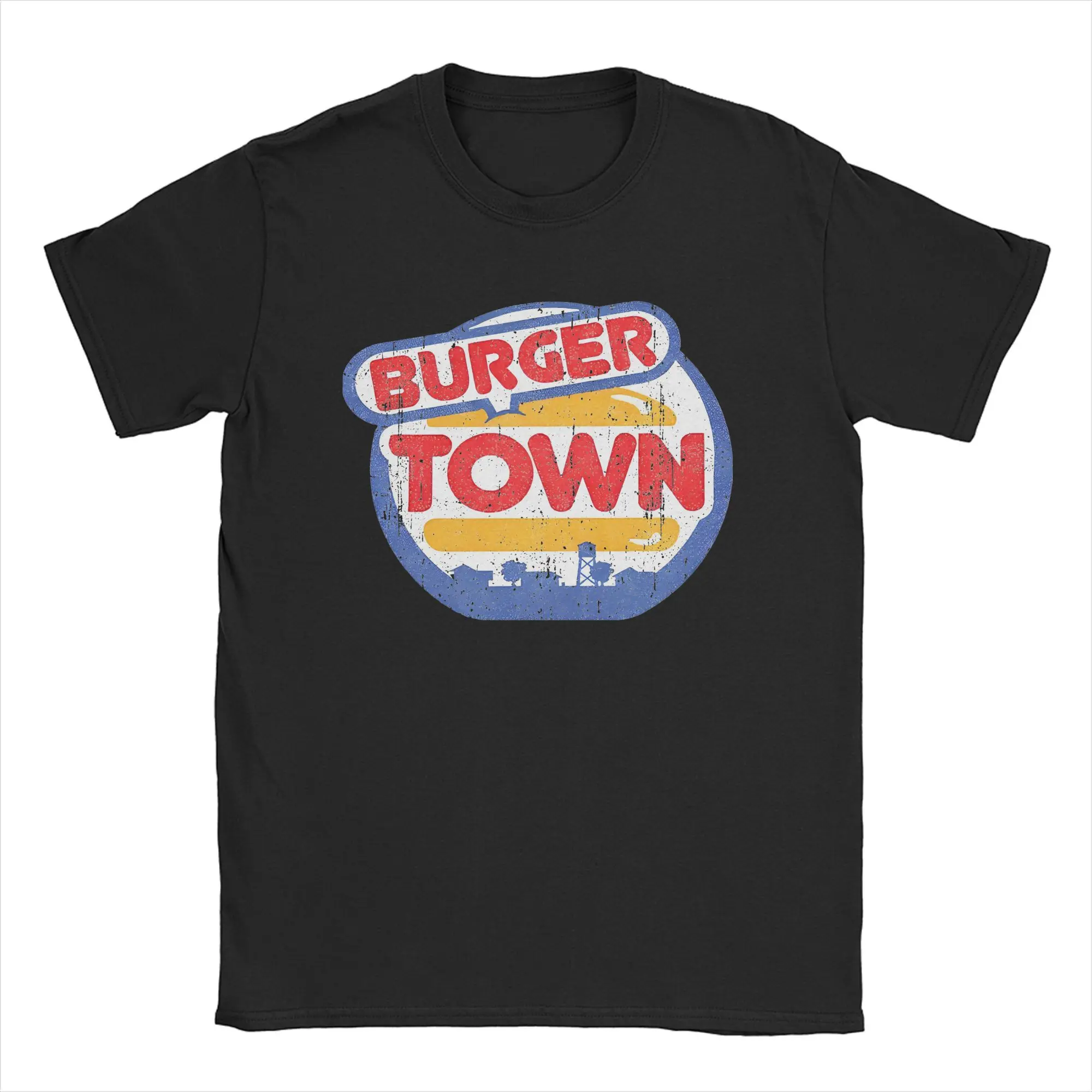 Call Game Dutys Burger Town Variant T-Shirt for Men  Funny Pure Cotton Tee Shirt Round Neck Short Sleeve T Shirt New merch