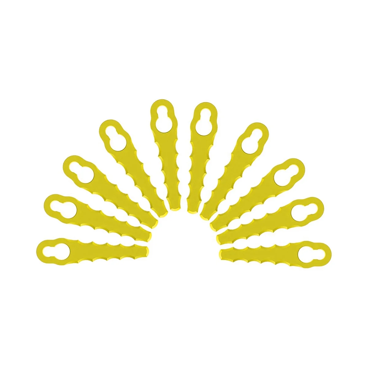 10 шт. пластиковых лезвий для зубчатых двойных головок лезвий-подходит для триммеров Rac155 и детской кромки и лезвий