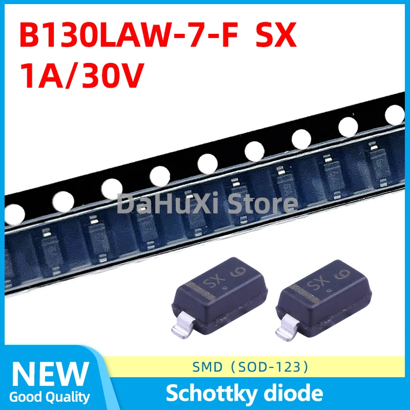 20PCS B130LAW-7-F SX 1A 30V SOD-123 Schottky diode