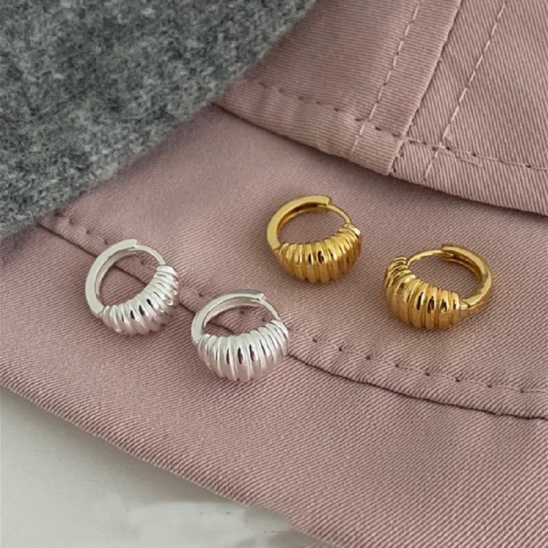 925 Sterling Silver hoop Korean Earrings Simple Temperament Exquisite Hot Semale Sexy Jewelry Gift