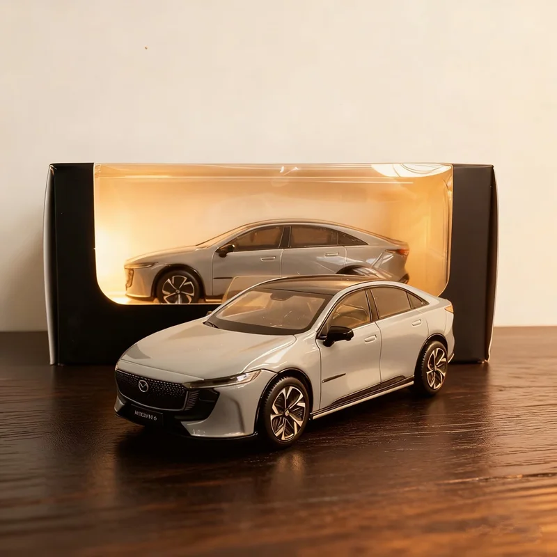 1/43 مازدا EZ-6 سبيكة سيارة رياضية نموذج دييكاست المعادن الطاقة الجديدة المركبات الكهربائية نموذج سيارة محاكاة مصغرة مقياس الاطفال هدية