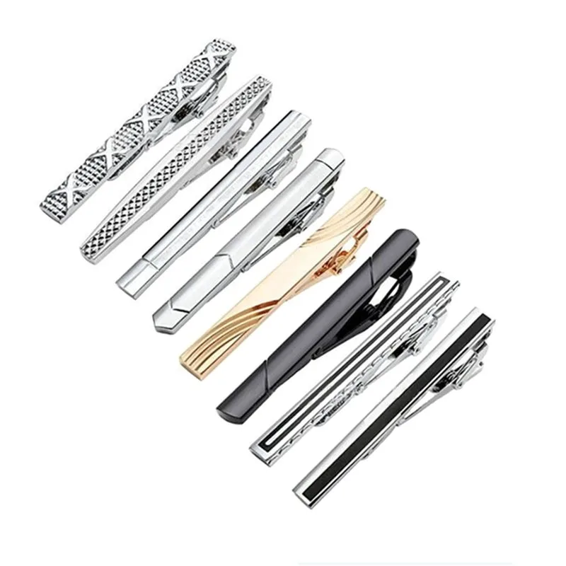 1 Pcs Mannen Metalen Tie Clip Klem Stropdas Bar Sluiting Bruiloft Bruidegom Business Formele Geschenken Accessoires Metalen Dasspeld