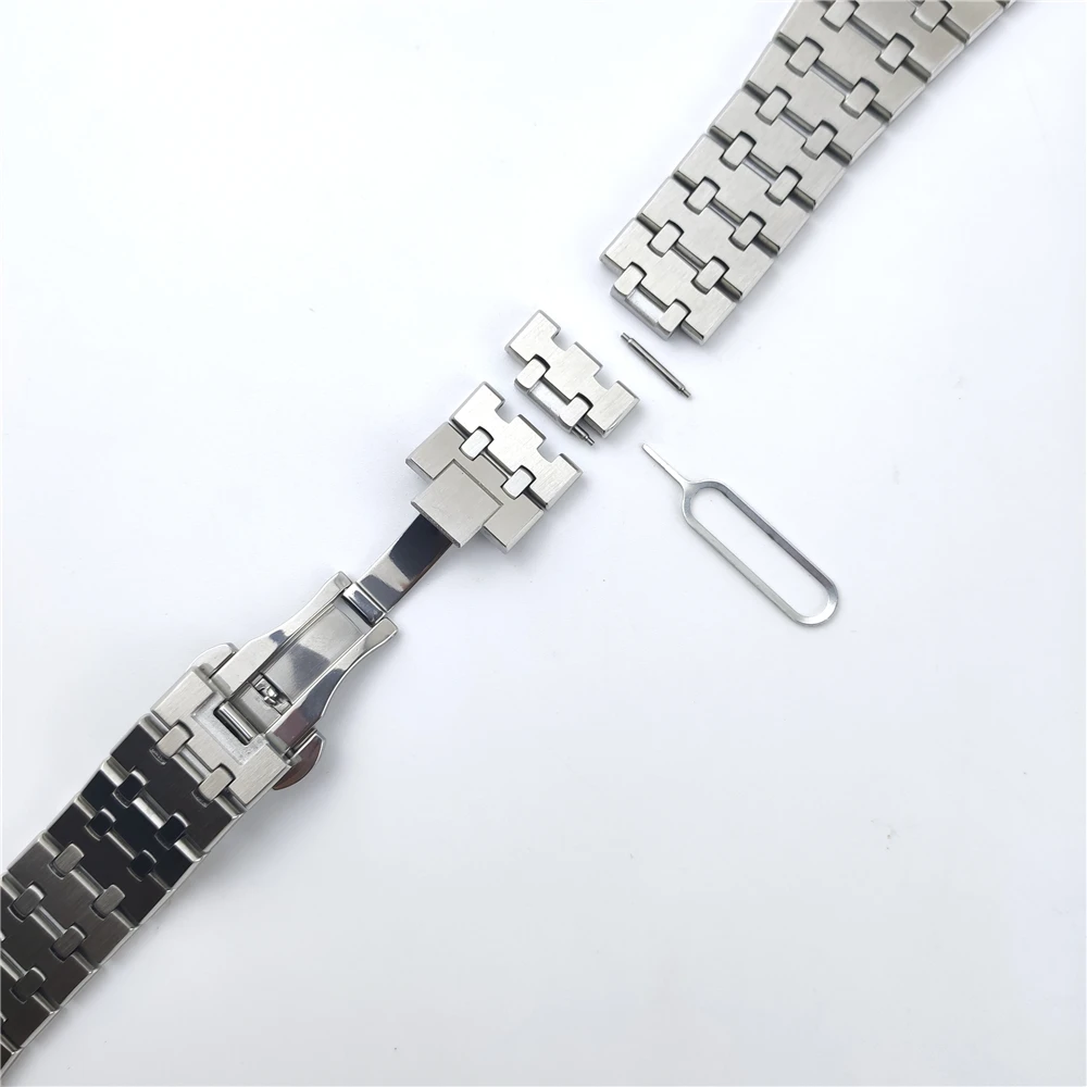 For apple watch ultra 2 49mm band 8 9 45mm 44mm serie 7 6 se 5 4 41mm 40mm iwatch 3 apple watch 42mm stainless steel bracelet