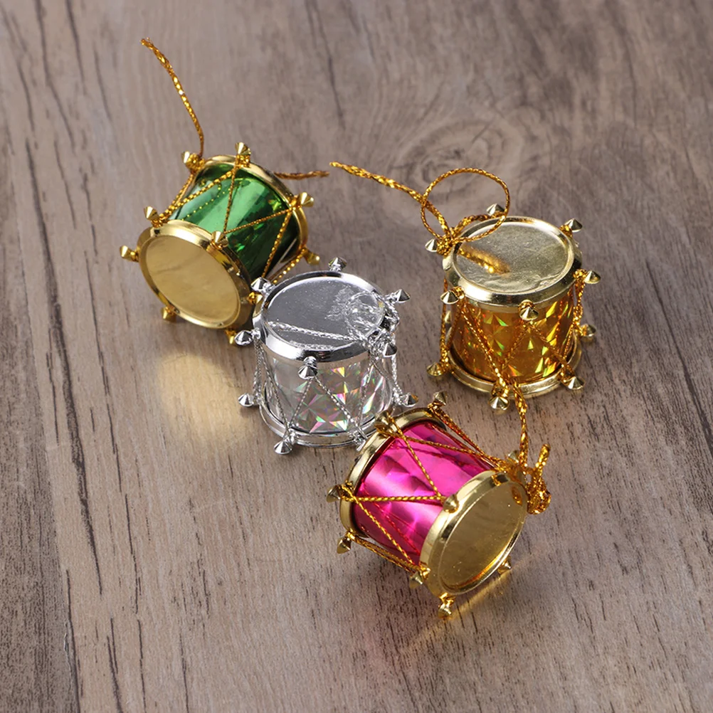 

60 Pcs Home Decor Drum Decorations Hanging Party Drums Ornament Ornaments Bulk Colorful Mini