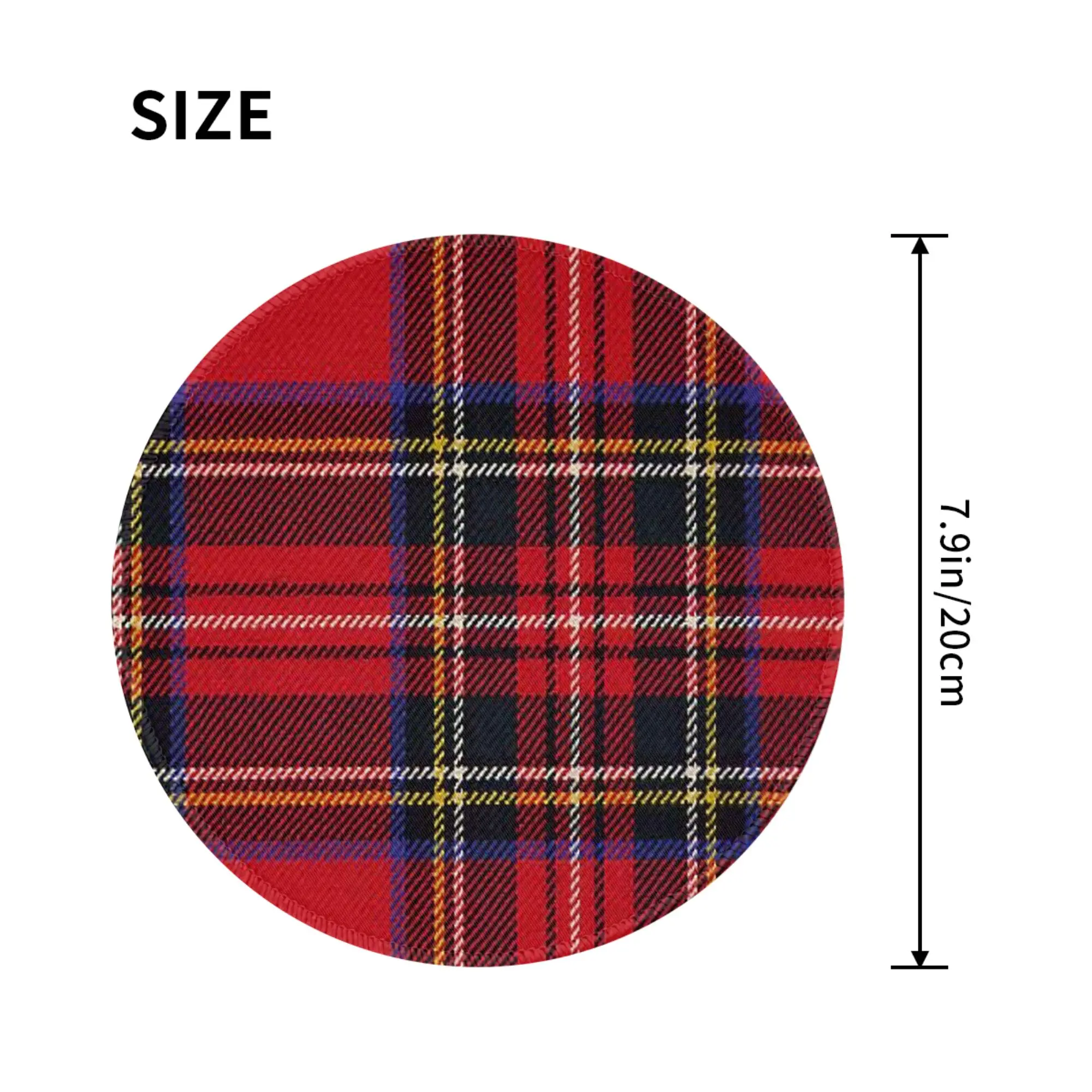Traditional Royal Stewart Scottish tartan Mouse Pad Computer Keyboard Mouse Mat Gamer PC Laptop Desk Mat Accessories Table Mats