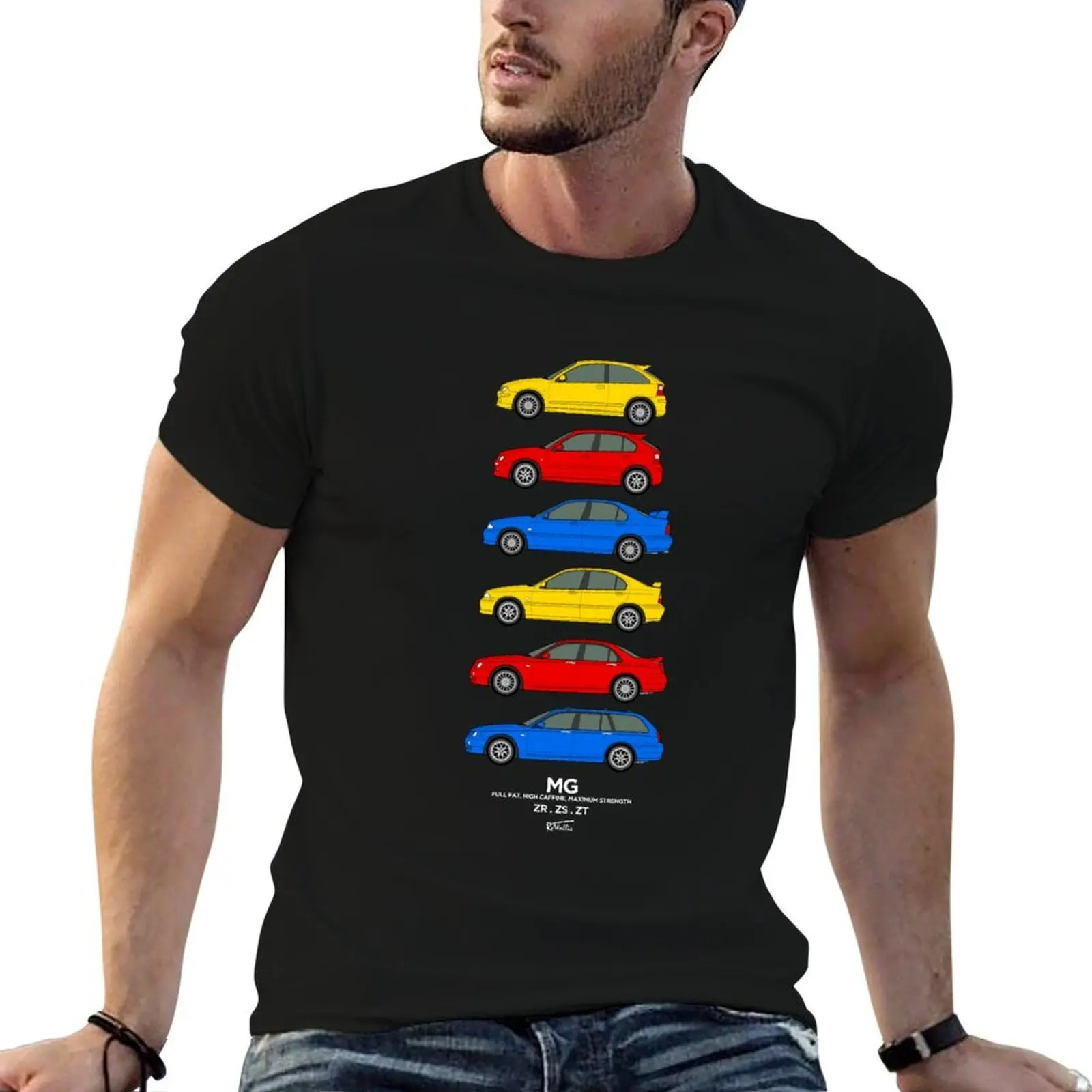 

MG 2001 ZR, ZS, ZT Classic Car Collection T-Shirt anime tshirt man t shirt designer T-Shirt
