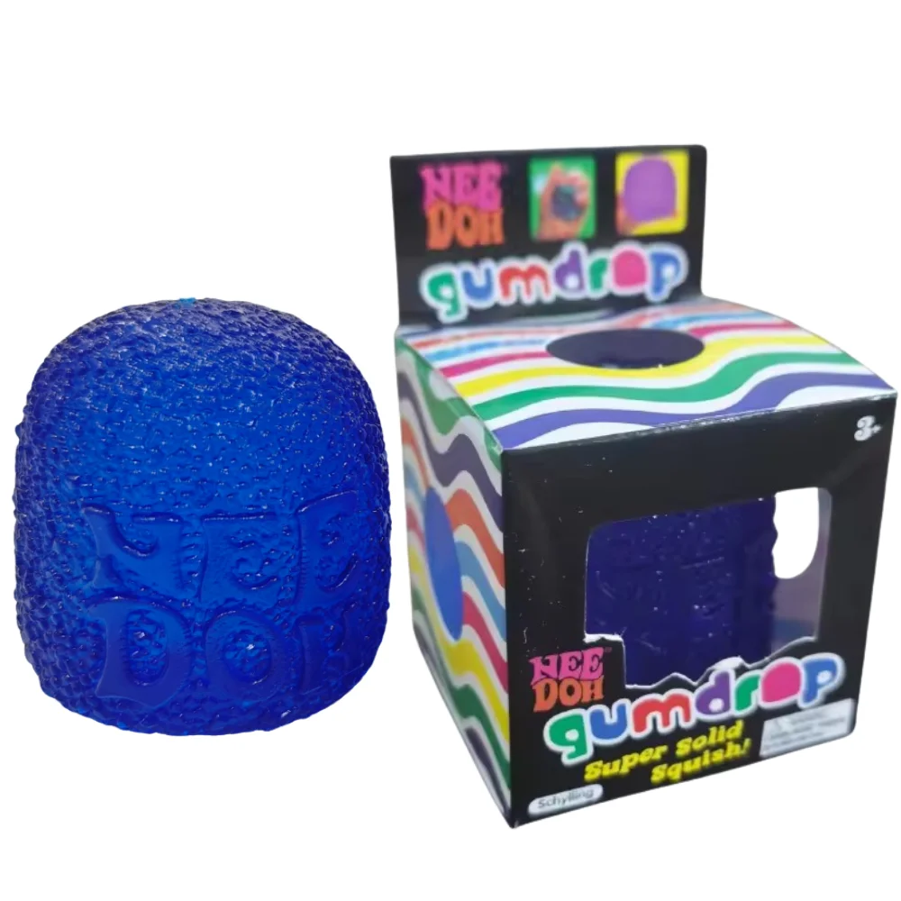 Schylling Mini Candy NeeDoh Gumdrop Weiches Sensorisches Fidget-Spielzeug Stressabbau Quetschball Überraschungsbox