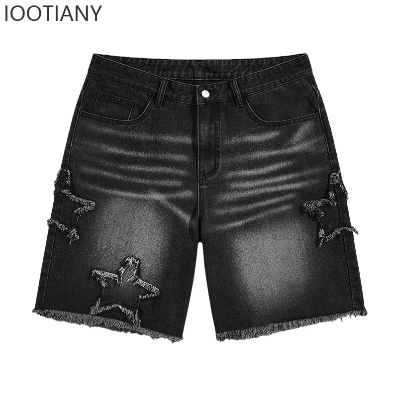 New High-end Denim Shorts For Men In Spring And Summer Of 2026 Loose And Versatile Trendy Brand Business Casual Denim Shorts