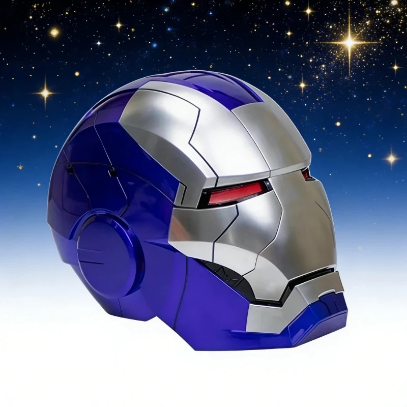 

In Stock 2025 New Iron Man Helmet Black Gold Black Silver Electric Helmet Voice Controlled Voice Machine Face Mask Birthday Gift