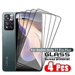 1-4PCS Full Cover Glass For Redmi Note 11 Pro Plus Glass Xiaomi Redmi Note 11 Pro Plus 5G Tempered Glass Full Screen Protector