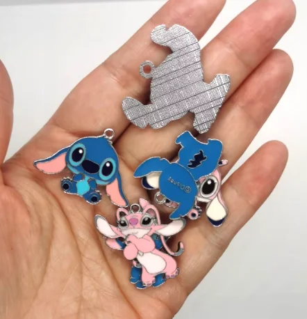 10 قطع ديزني غرزة مزيج المعلقات سحر صنع المجوهرات الأقراط المعلقات القلائد أساور DIY الملحقات